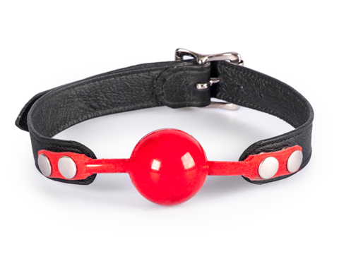 Red Silicone Rubber Ball Gag